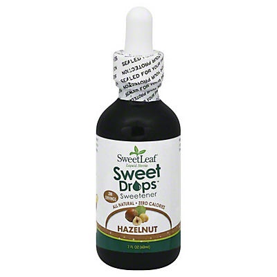 slide 1 of 1, SweetLeaf Sweet Drops Liquid Stevia Sweetener Hazelnut, 2 fl oz