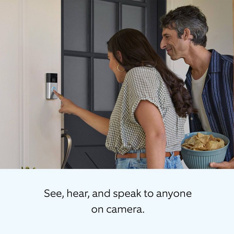 slide 4 of 9, Ring Battery Doorbell with Head-to-Toe HD Video, Live View with Two-Way Talk, and Motion Detection & Alerts - Venetian Bronze, 1 ct