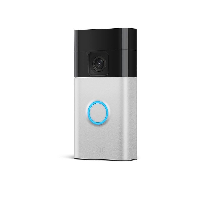 slide 8 of 9, Ring Battery Doorbell with Head-to-Toe HD Video, Live View with Two-Way Talk, and Motion Detection & Alerts - Satin Nickel, 1 ct