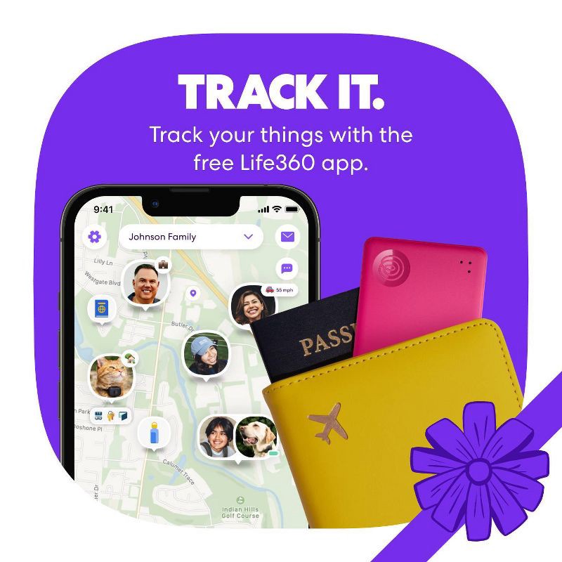 slide 5 of 7, Life360 Tile Slim: Bluetooth Tracker for Apple & Android Devices, 1 ct