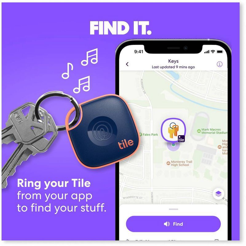 slide 4 of 7, Life360 Tile Mate 2-Pack: Bluetooth Trackers for Apple & Android Devices, 1 ct