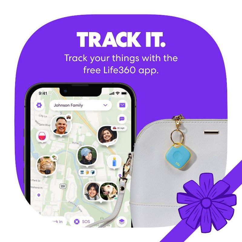 slide 5 of 7, Life360 Tile Mate 2-Pack: Bluetooth Trackers for Apple & Android Devices, 1 ct