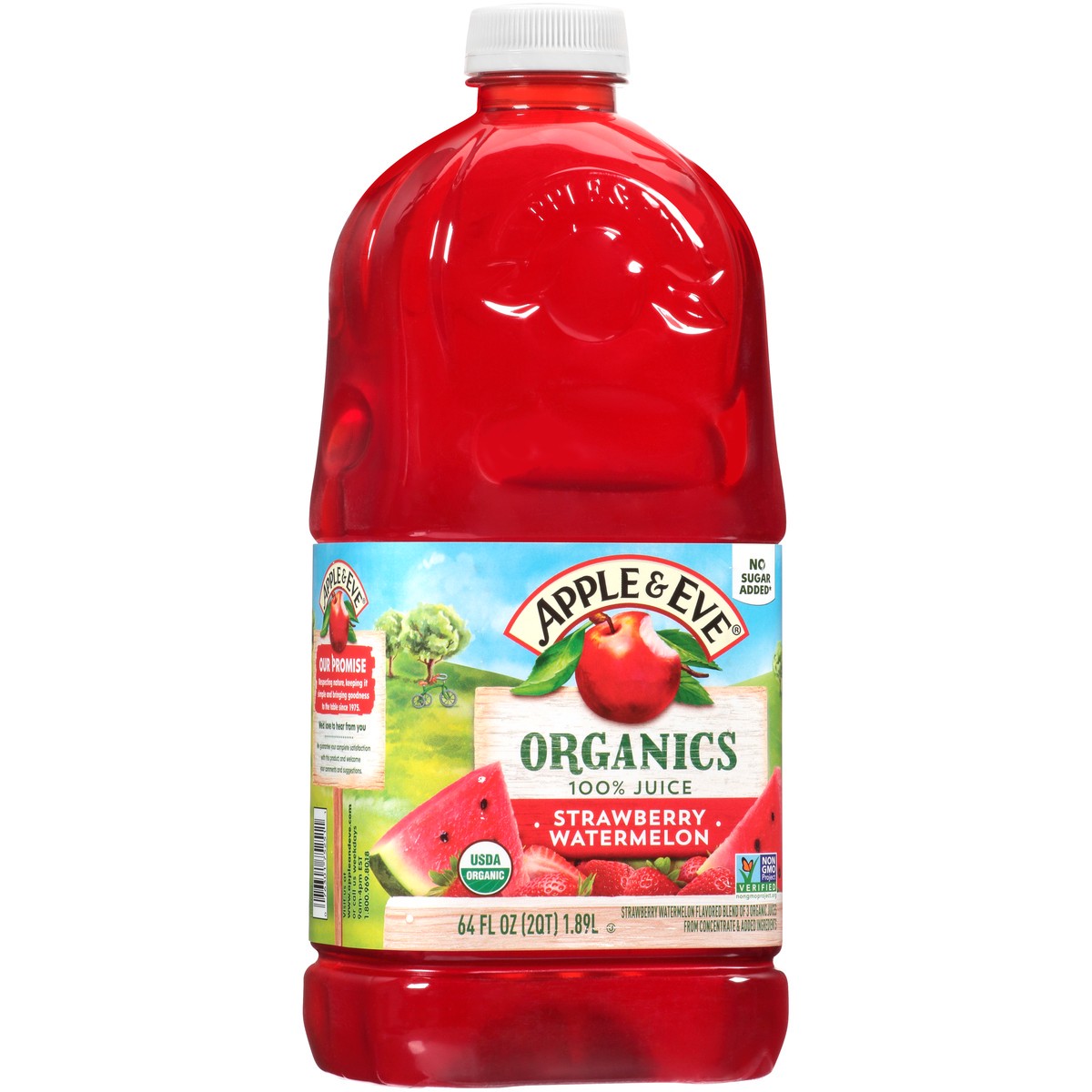 slide 6 of 11, Apple & Eve Organics Strawberry Watermelon 100% Juice 64 fl. oz. Bottle, 64 fl oz