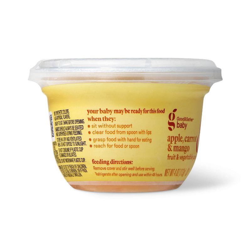 slide 3 of 5, Apple Carrot Mango Baby Food - 4oz - Good & Gather™, 4 oz