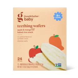 Teething Wafers Apple Mango Baby Snacks - 1.76oz - Good & Gather™