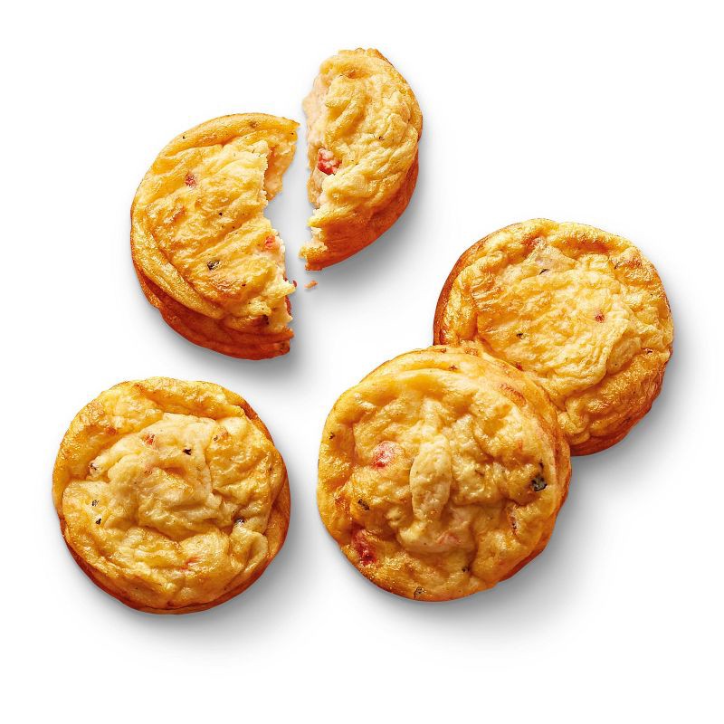 slide 3 of 4, Frozen Cheddar Cheese & Roasted Red Pepper Egg Bites - 12oz - Good & Gather™, 12 oz