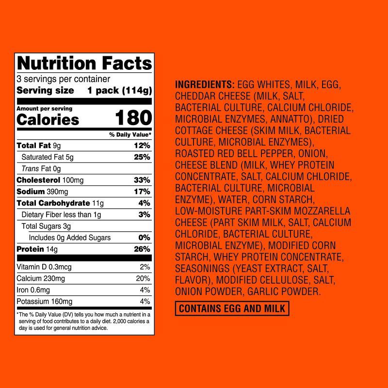 slide 4 of 4, Frozen Cheddar Cheese & Roasted Red Pepper Egg Bites - 12oz - Good & Gather™, 12 oz