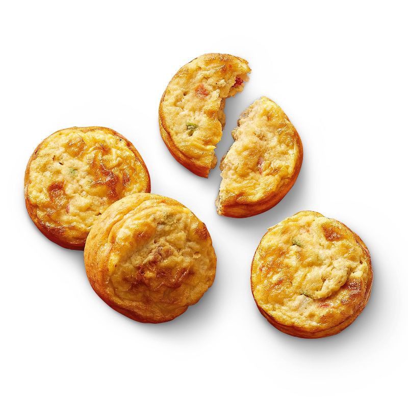 slide 3 of 4, Frozen Sausage Monterey Jack Cheese & Bell Pepper Egg Bites - 12oz - Good & Gather™, 12 oz