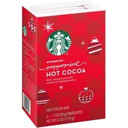 Starbucks Peppermint Hot Cocoa Mix - 6oz/6ct