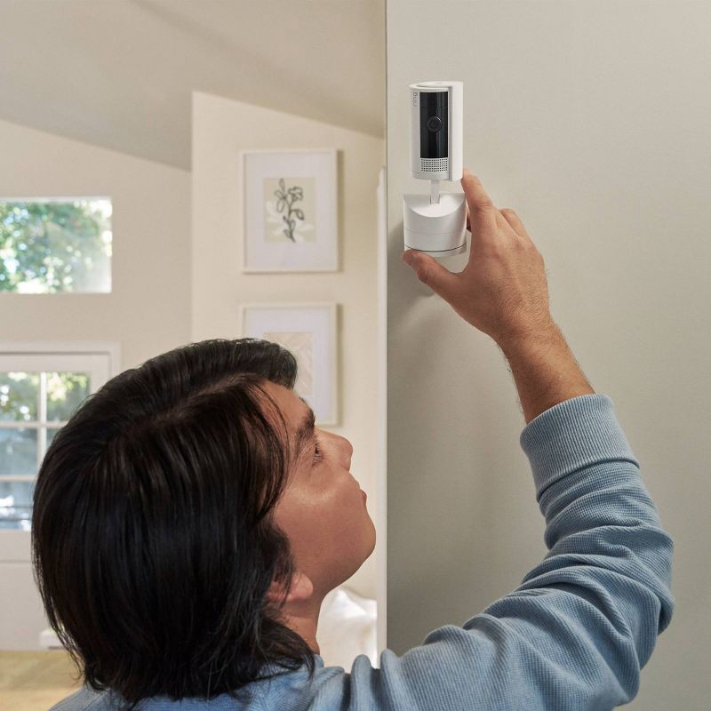 slide 6 of 10, Ring Pan-Tilt Indoor Cam with 360° Horizontal Pan Coverage, Live View, Two-Way Talk, HD Video - Blush: Security Camera, Night Vision, 1 ct