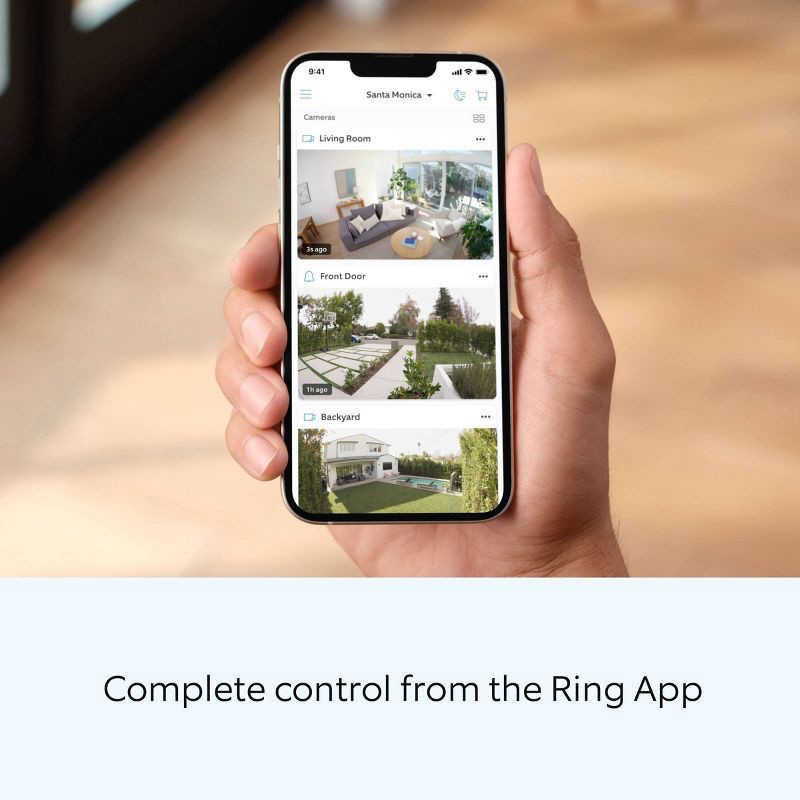 slide 9 of 10, Ring Pan-Tilt Indoor Cam with 360° Horizontal Pan Coverage, Live View, Two-Way Talk, HD Video - Blush: Security Camera, Night Vision, 1 ct