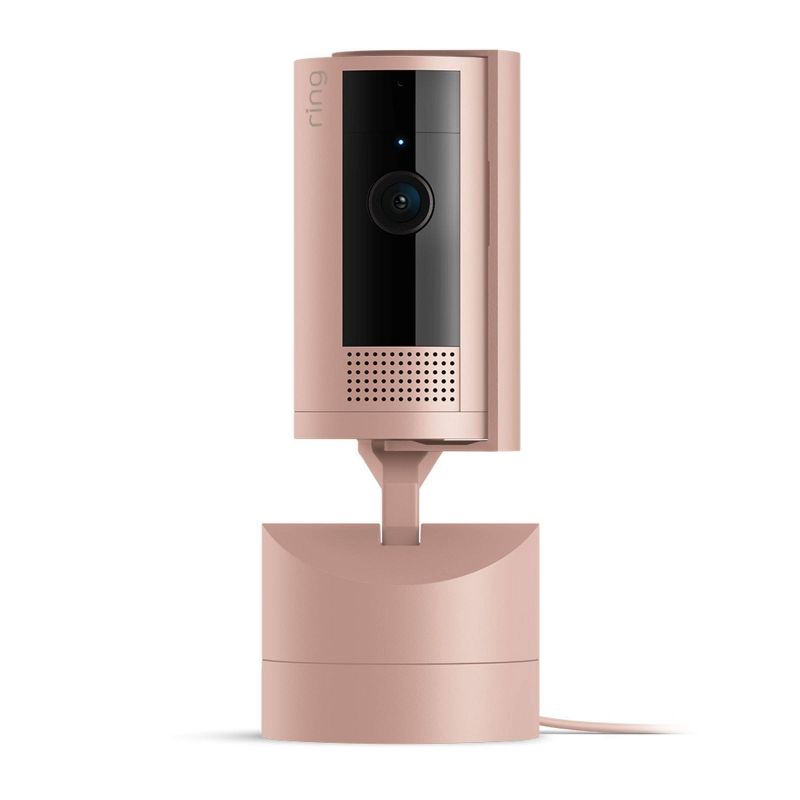 slide 10 of 10, Ring Pan-Tilt Indoor Cam with 360° Horizontal Pan Coverage, Live View, Two-Way Talk, HD Video - Blush: Security Camera, Night Vision, 1 ct