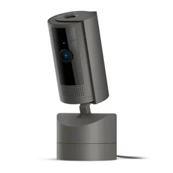 Ring Pan-Tilt Indoor Cam with 360° Horizontal Pan Coverage, Live View, Two-Way Talk, HD Video - Charcoal: Motion Detection, Night Vision