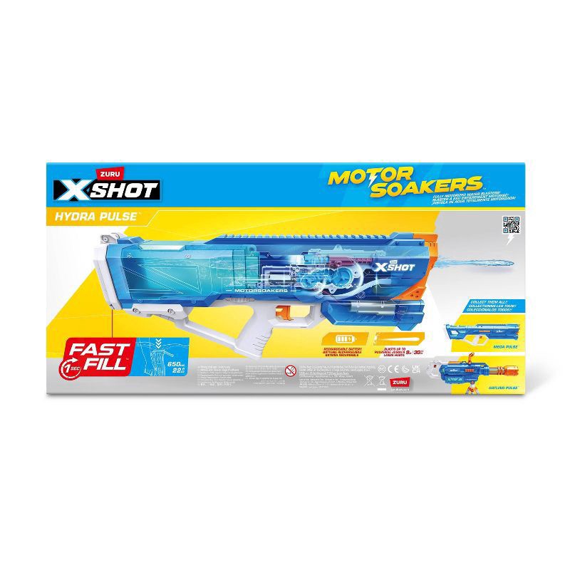 slide 4 of 9, ZURU X-Shot Water Fast Fill Small Motor Soaker S1, 1 ct