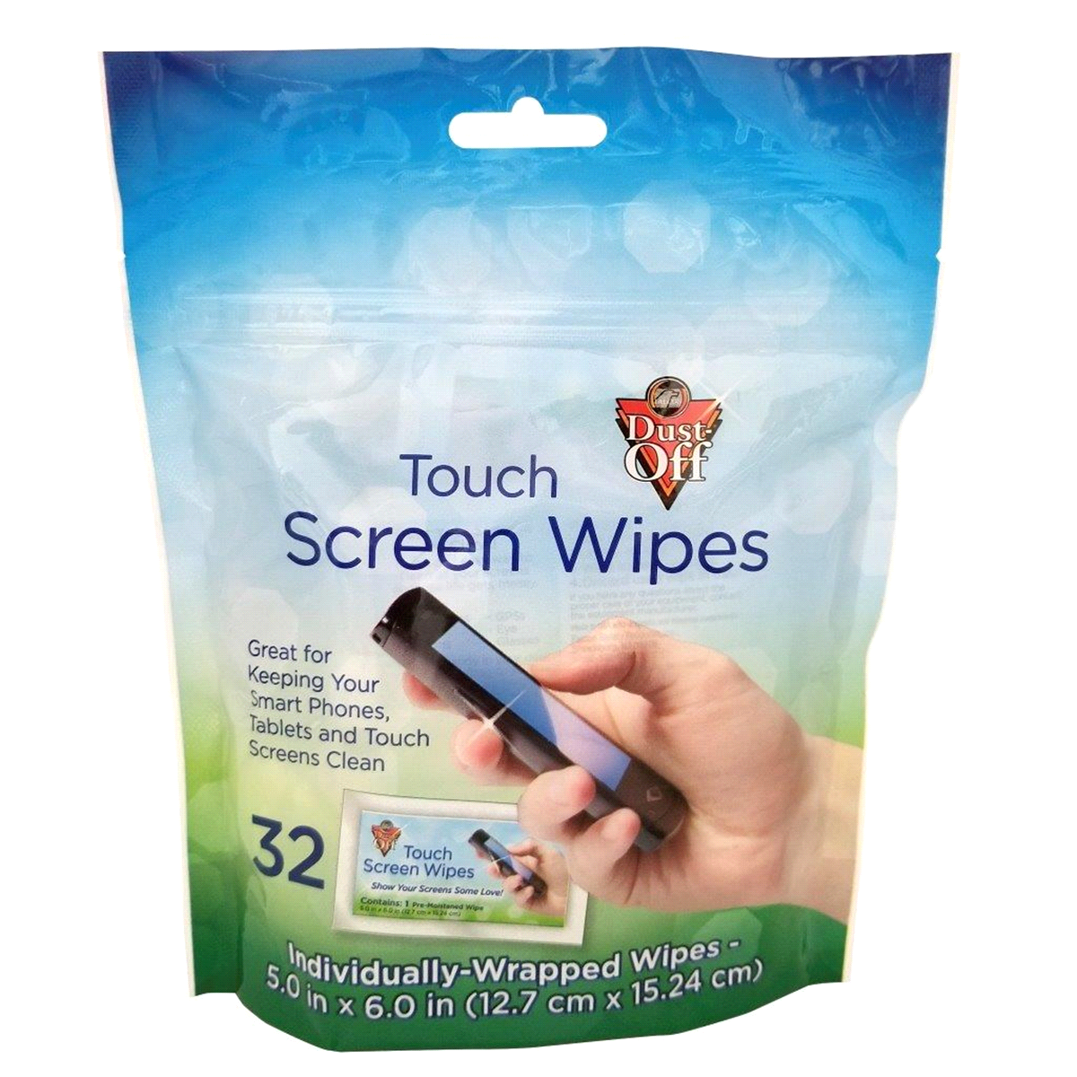 slide 1 of 5, Falcon Dust-Off Touch Screen Wipes Pouch, 32 ct