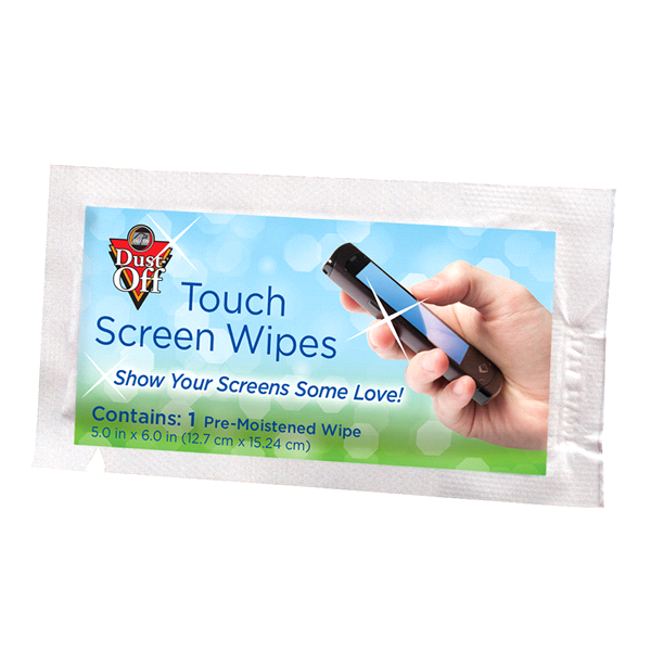 slide 4 of 5, Falcon Dust-Off Touch Screen Wipes Pouch, 32 ct