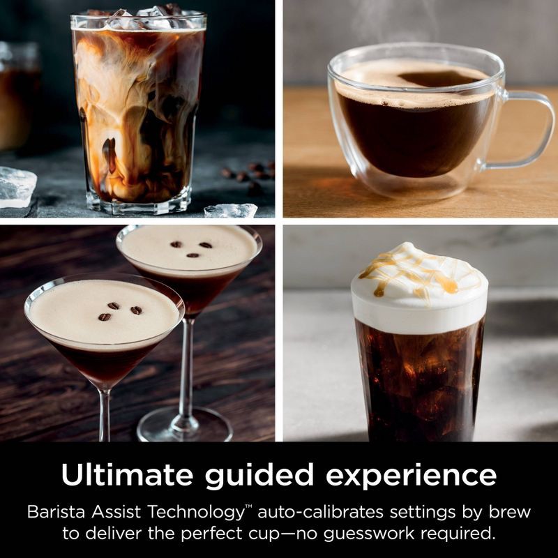 slide 4 of 13, Ninja Luxe Café Premier Series 3-in-1 Espresso, Coffee and Cold Brew Machine ES601: Barista System, Frother, Stainless Steel, 1 ct