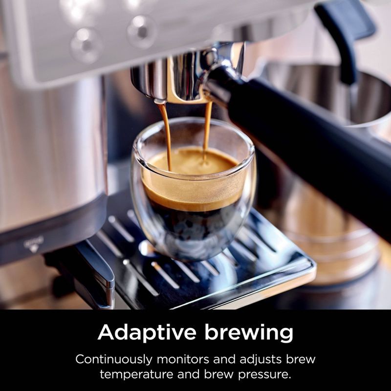 slide 7 of 13, Ninja Luxe Café Premier Series 3-in-1 Espresso, Coffee and Cold Brew Machine ES601: Barista System, Frother, Stainless Steel, 1 ct