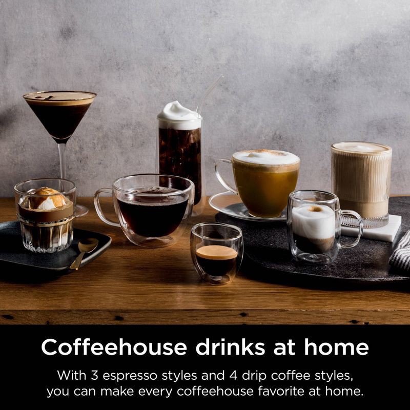slide 11 of 13, Ninja Luxe Café Premier Series 3-in-1 Espresso, Coffee and Cold Brew Machine ES601: Barista System, Frother, Stainless Steel, 1 ct