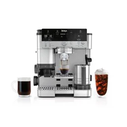 Ninja Luxe Café Premier Series 3-in-1 Espresso, Coffee and Cold Brew Machine Stainless Steel: Barista System, Frother