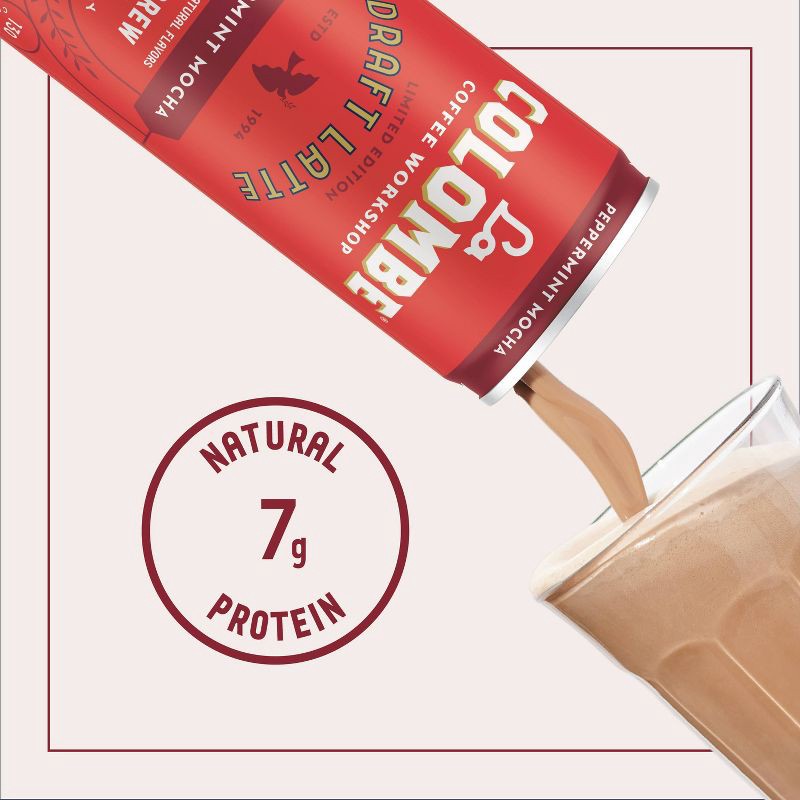slide 2 of 10, La Colombe Peppermint Mocha Draft Latte - 11 fl oz Can, 11 fl oz