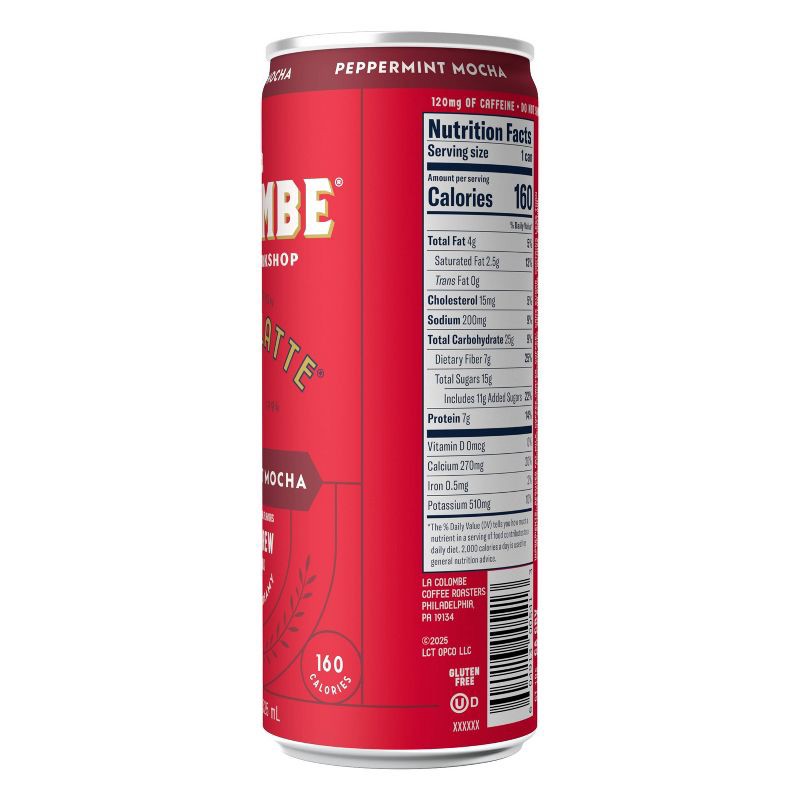 slide 8 of 10, La Colombe Peppermint Mocha Draft Latte - 11 fl oz Can, 11 fl oz