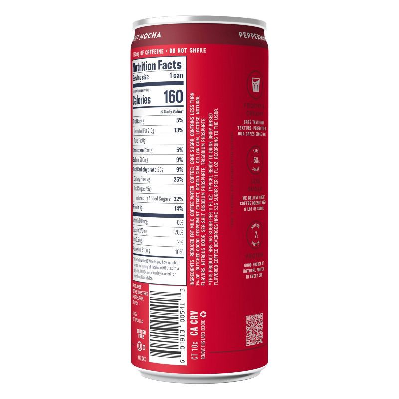 slide 9 of 10, La Colombe Peppermint Mocha Draft Latte - 11 fl oz Can, 11 fl oz
