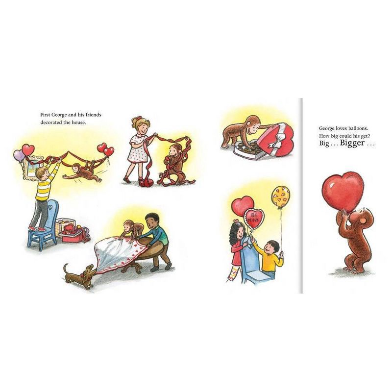 slide 2 of 5, Harper Collins Happy Valentine's Day, Curious George! - by H A Rey (Hardcover), 1 ct