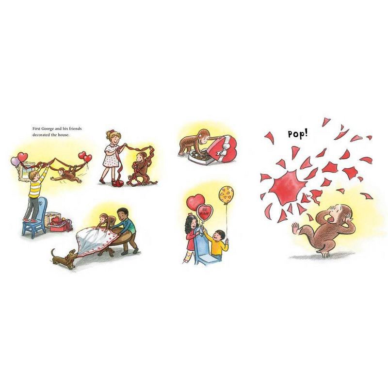slide 3 of 5, Harper Collins Happy Valentine's Day, Curious George! - by H A Rey (Hardcover), 1 ct