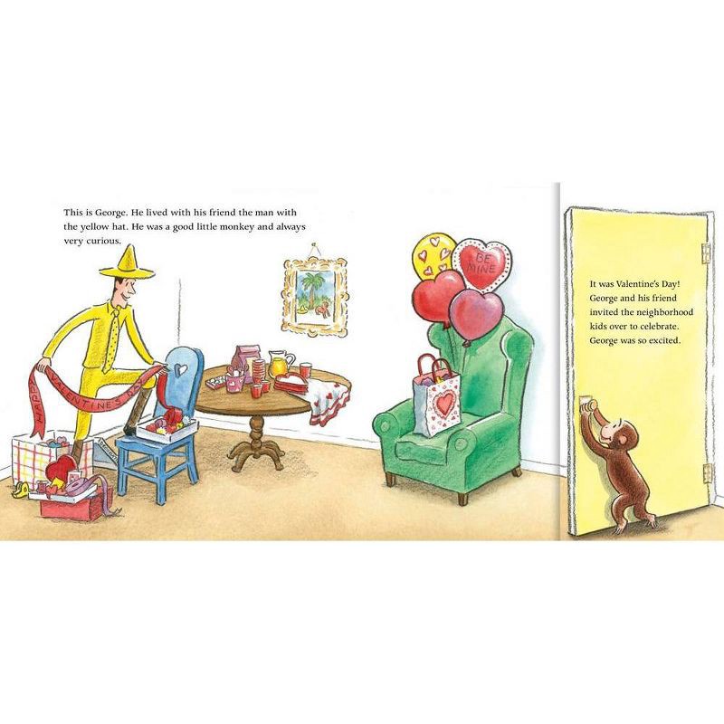 slide 5 of 5, Harper Collins Happy Valentine's Day, Curious George! - by H A Rey (Hardcover), 1 ct