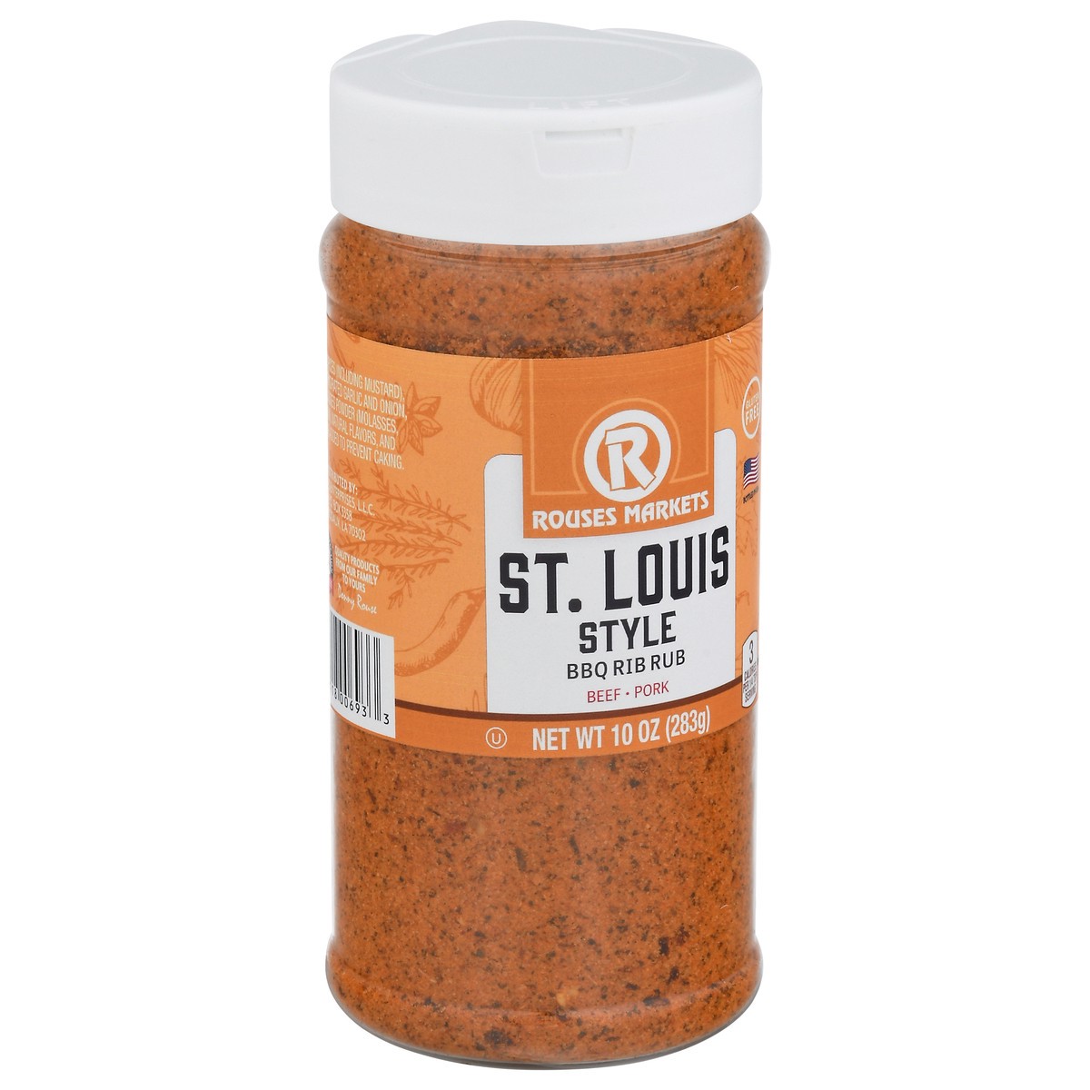 slide 3 of 9, Rouses Markets Rouse St.Louis BBQ Ribrub, 10 oz