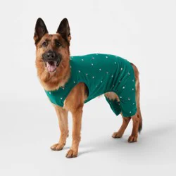 Polar Bear Print Jersey Holiday Matching Family Dog Pajamas - Wondershop™ Green M