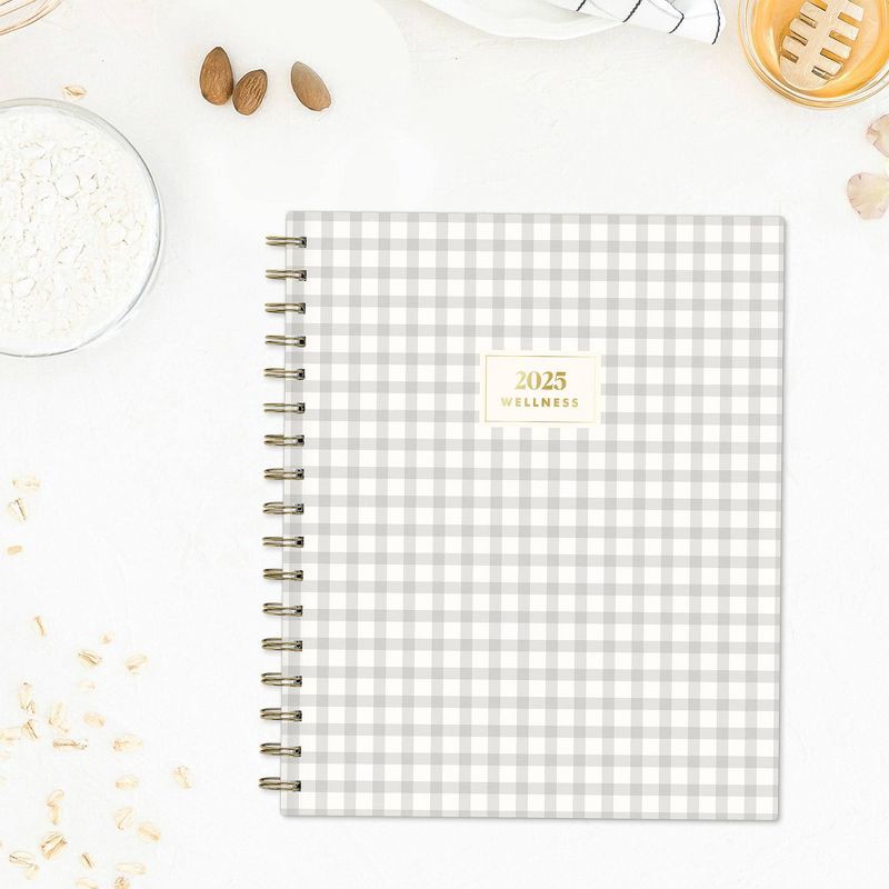 slide 2 of 10, The Everygirl Wellness Planner January - December 2025 Hardcover 7"x9" Weekly/Monthly Wirebound Mable Gray, 1 ct