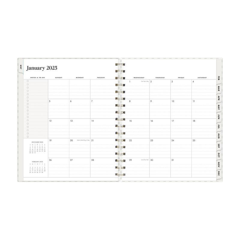 slide 5 of 10, The Everygirl Wellness Planner January - December 2025 Hardcover 7"x9" Weekly/Monthly Wirebound Mable Gray, 1 ct