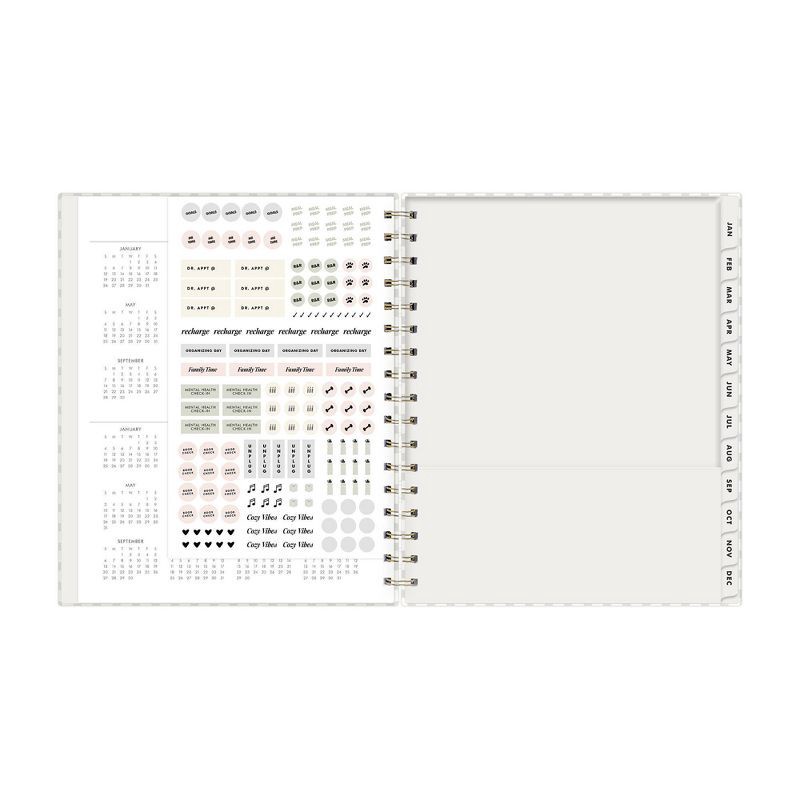 slide 7 of 10, The Everygirl Wellness Planner January - December 2025 Hardcover 7"x9" Weekly/Monthly Wirebound Mable Gray, 1 ct