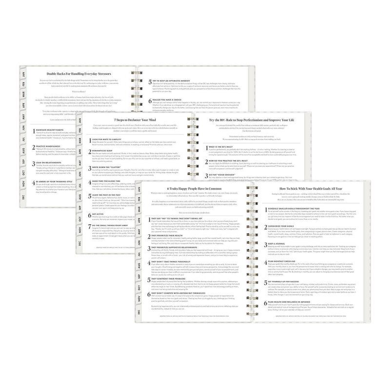 slide 9 of 10, The Everygirl Wellness Planner January - December 2025 Hardcover 7"x9" Weekly/Monthly Wirebound Mable Gray, 1 ct