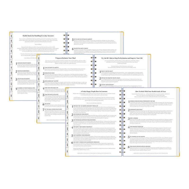 slide 9 of 10, The Everygirl Wellness Planner January - December 2025 Bookcloth 7"x9" Weekly/Monthly Wirebound Light Blue, 1 ct