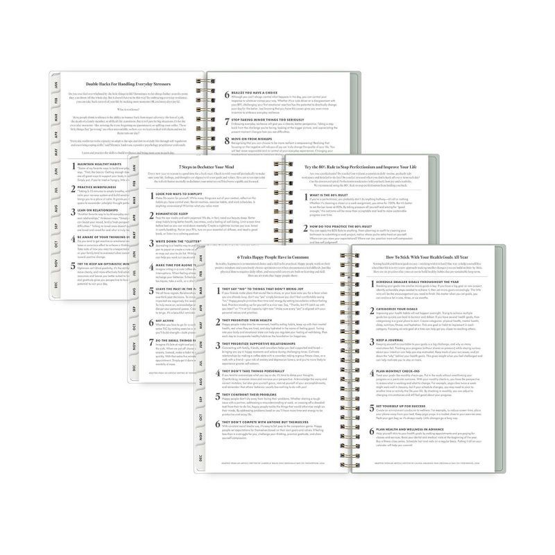 slide 9 of 10, The Everygirl Wellness Planner January - December 2025 5"x8" Weekly/Monthly Wirebound Layton Sage, 1 ct