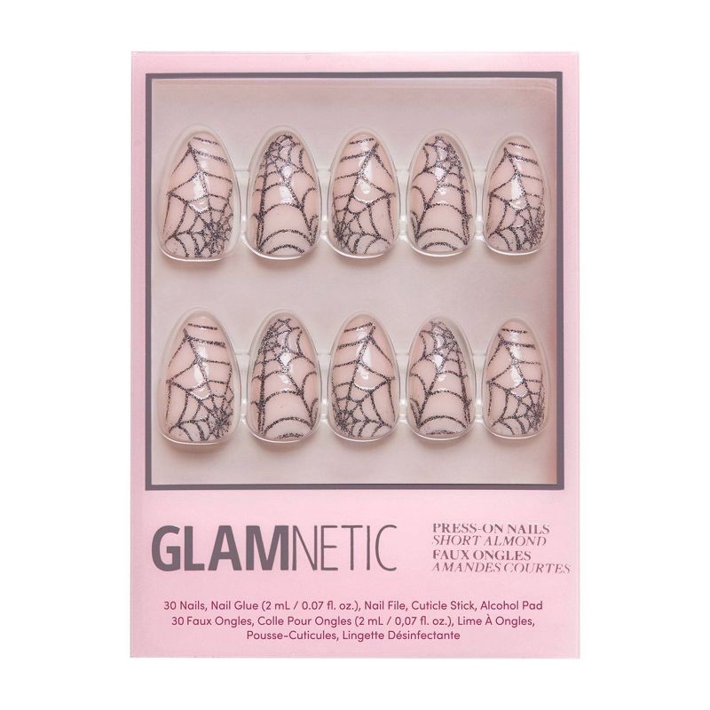 slide 1 of 6, Glamnetic Lady Web Press-On Nails - 30ct - Ulta Beauty, 30 ct