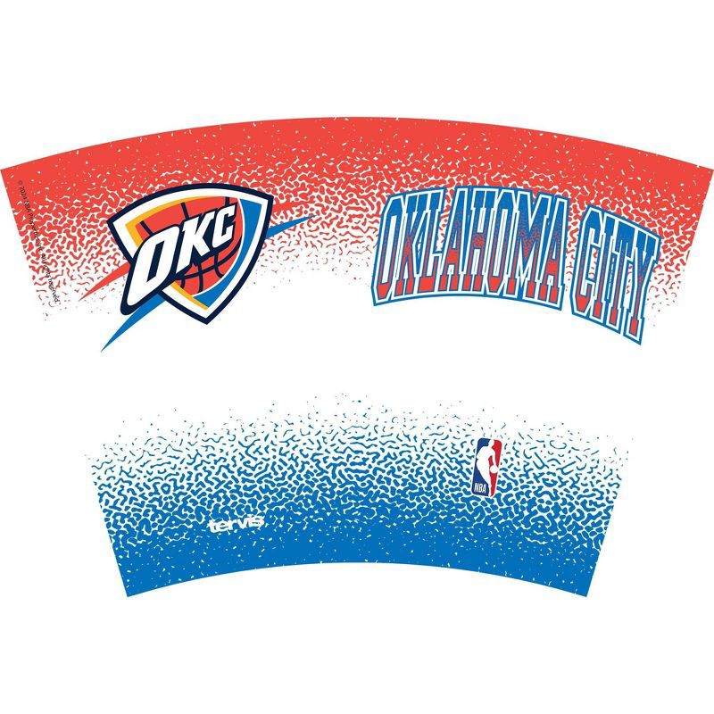 slide 2 of 2, NBA Oklahoma City Thunder All Over Classic Tumbler with Straw Lid - 24oz: Portable Plastic Drinkware, 24 oz