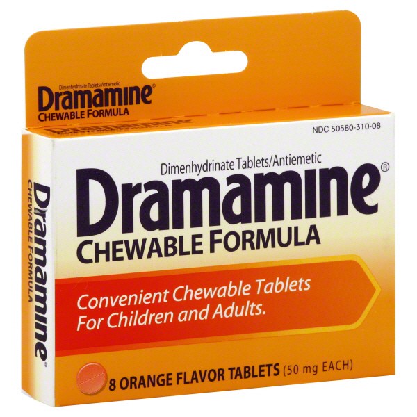 slide 1 of 5, Dramamine Dimenhydrinate Tablets/Antiemetic 8 ea, 8 ct