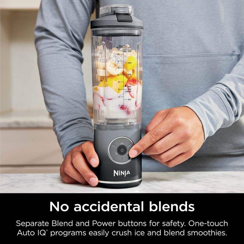 slide 4 of 9, Ninja Blast 22oz Max Portable Blender Cool Gray BC251GY: Personal Blender, 3 Speeds, Dishwasher-Safe, Lithium Ion Battery, 22 oz
