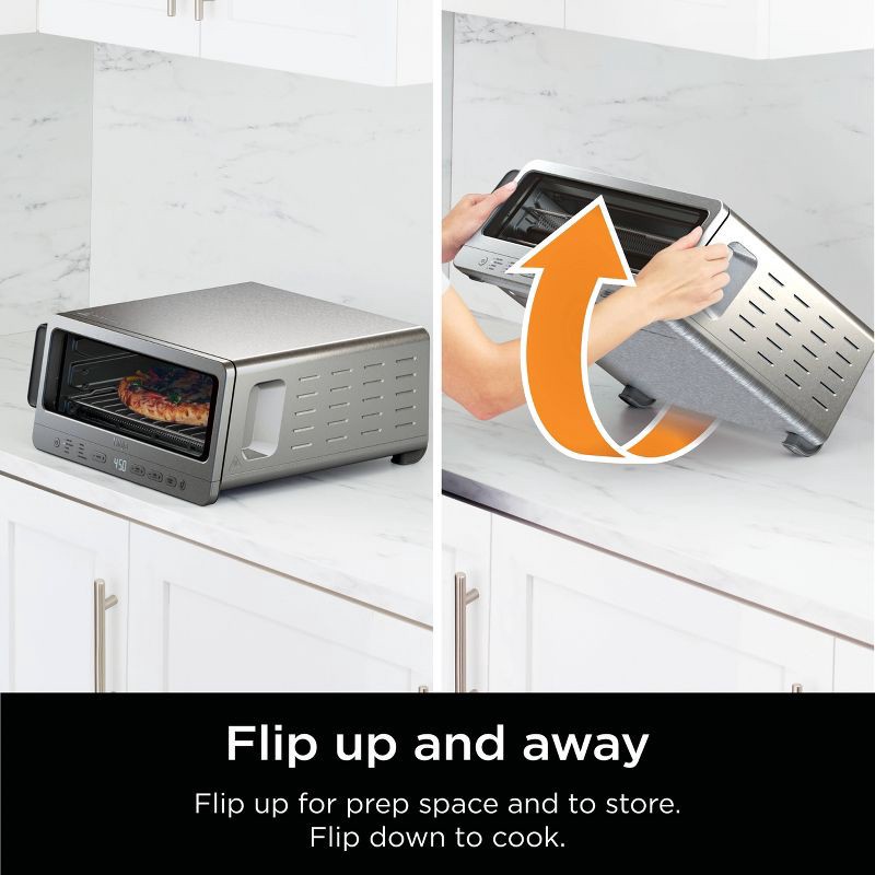 slide 2 of 11, Ninja Flip Toaster Oven & Air Fryer, 8-in-1 Functionality, Flip Up & Away Capability for Storage Space SP151: Ninja Foodi, Airfryer, 1 ct