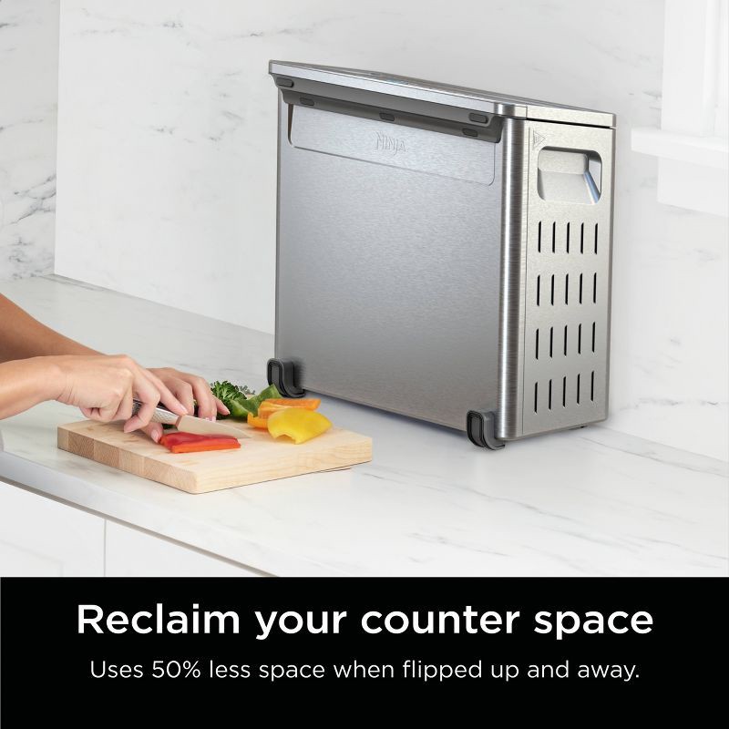 slide 3 of 11, Ninja Flip Toaster Oven & Air Fryer, 8-in-1 Functionality, Flip Up & Away Capability for Storage Space SP151: Ninja Foodi, Airfryer, 1 ct