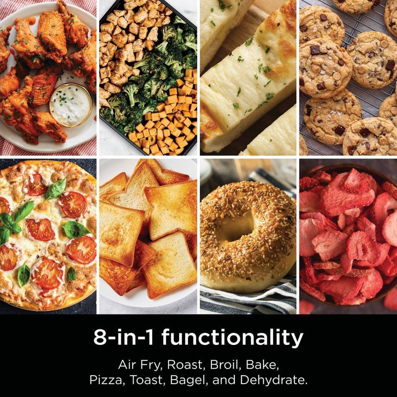 slide 5 of 11, Ninja Flip Toaster Oven & Air Fryer, 8-in-1 Functionality, Flip Up & Away Capability for Storage Space SP151: Ninja Foodi, Airfryer, 1 ct