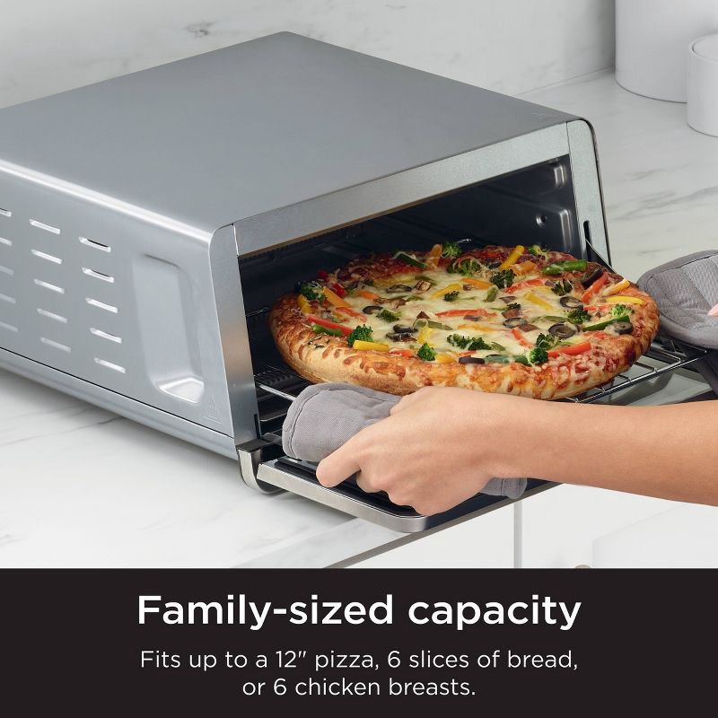 slide 6 of 11, Ninja Flip Toaster Oven & Air Fryer, 8-in-1 Functionality, Flip Up & Away Capability for Storage Space SP151: Ninja Foodi, Airfryer, 1 ct