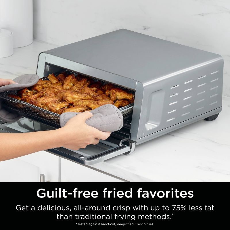 slide 8 of 11, Ninja Flip Toaster Oven & Air Fryer, 8-in-1 Functionality, Flip Up & Away Capability for Storage Space SP151: Ninja Foodi, Airfryer, 1 ct