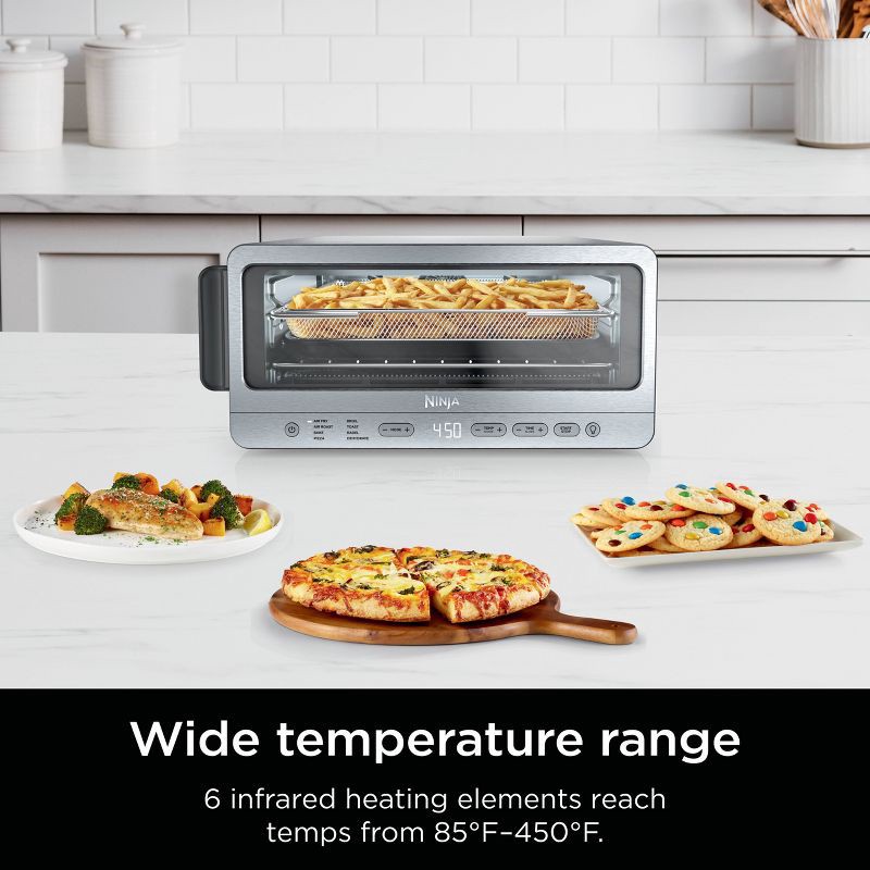 slide 9 of 11, Ninja Flip Toaster Oven & Air Fryer, 8-in-1 Functionality, Flip Up & Away Capability for Storage Space SP151: Ninja Foodi, Airfryer, 1 ct