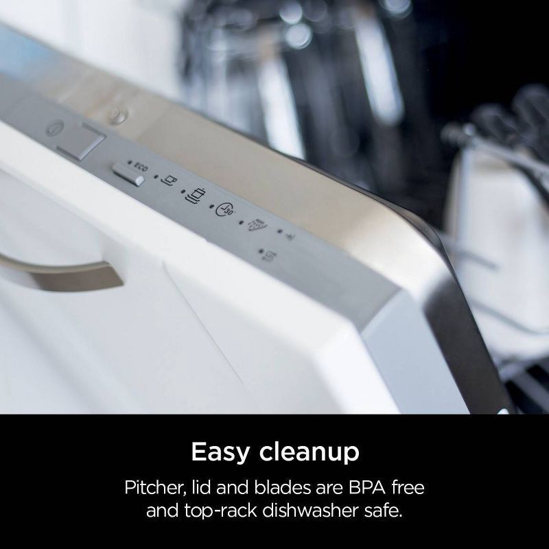 slide 8 of 8, Ninja Professional Plus Kitchen Blender System and 8-Cup Food Processor with Auto-iQ Black BN803TGT: 72oz Smoothie Blender, 5 Speeds, Ice Crusher, 72 oz