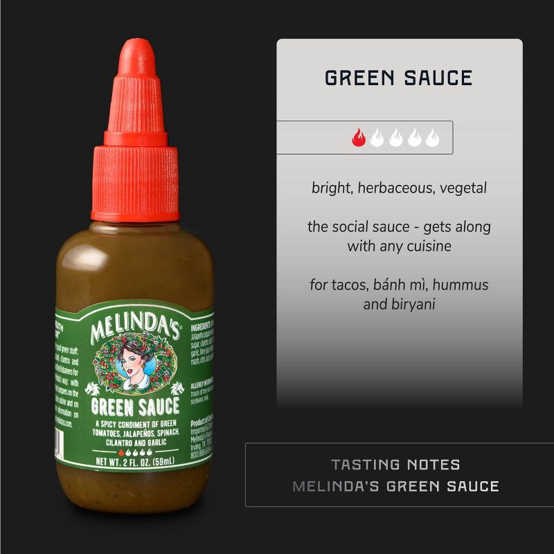 slide 2 of 5, Melinda's Green Sauce - 2oz, 2 oz